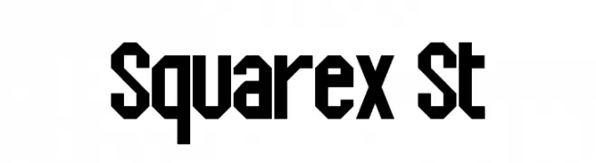 Squarex St  Скачать бесплатные шрифты