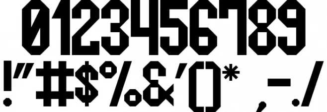 Squarex St Шрифта ДРУГИЕ символов