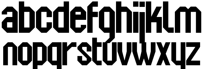 Squarex St Font LOWERCASE