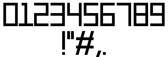Squarified Font OTHER CHARS