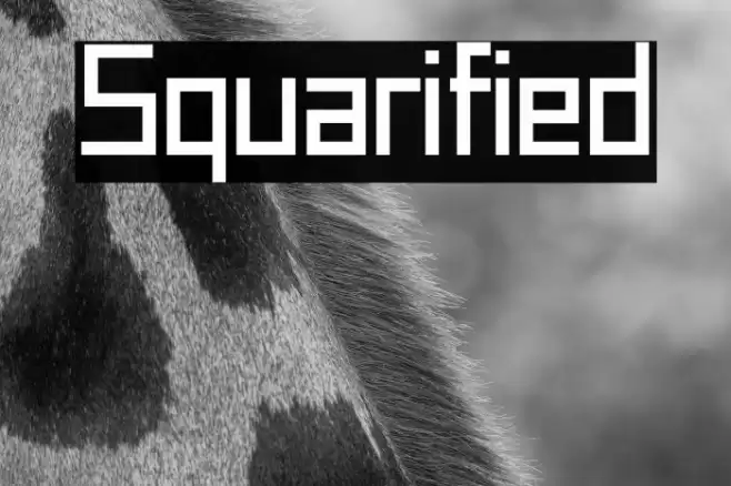 Squarified Font examples