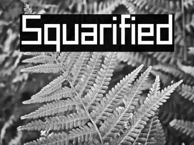 Squarified Font examples