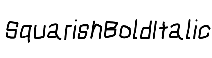Squarish Bold Italic  Fuentes Gratis Descargar