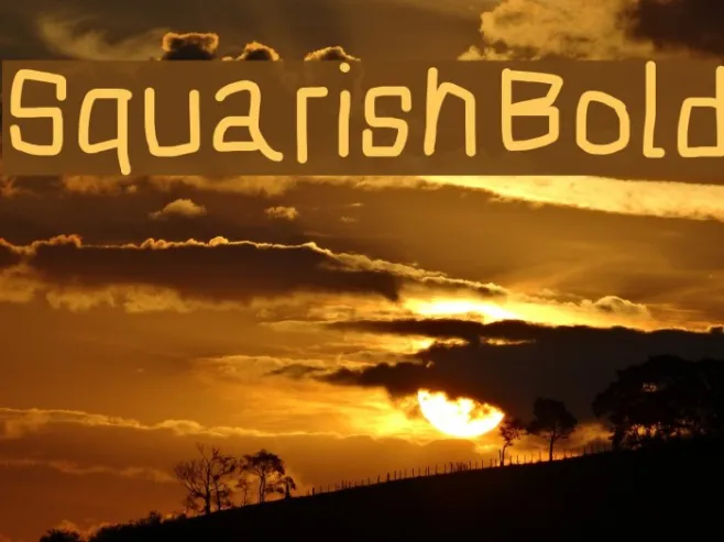 Squarish Bold Example 2