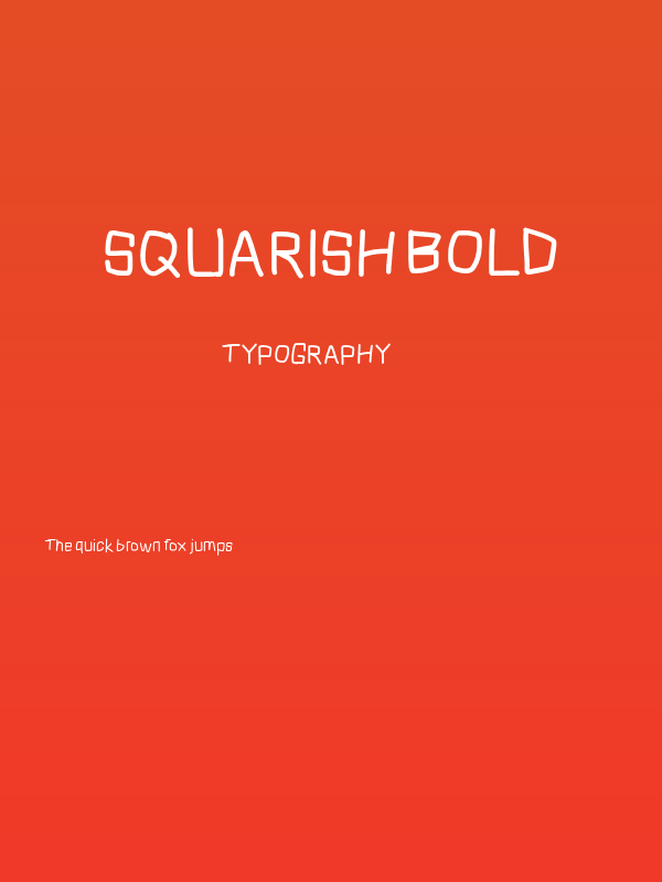 Squarish Bold Poster