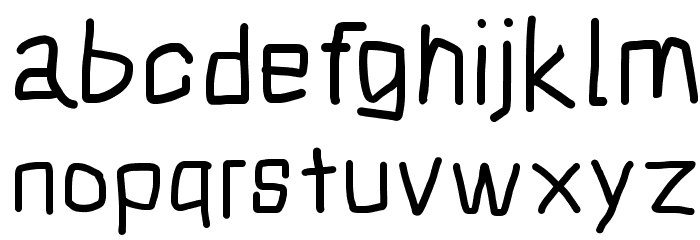 Squarish Bold Font LOWERCASE
