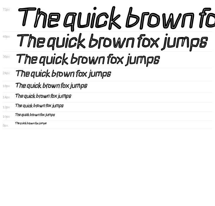 Squarish Fog Italic Waterfall