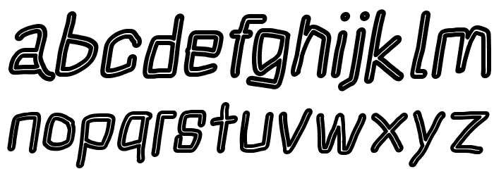 Squarish Fog Italic Fonte MINÚSCULAS