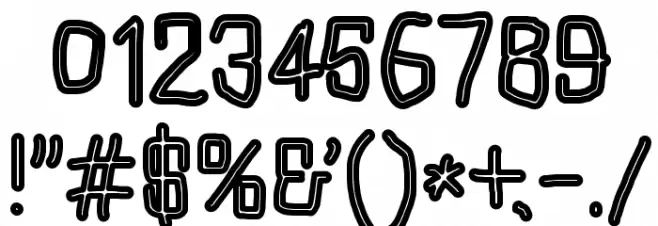 Squarish Fog Font OTHER CHARS