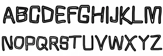 Squarish Fog Schriftart Groß