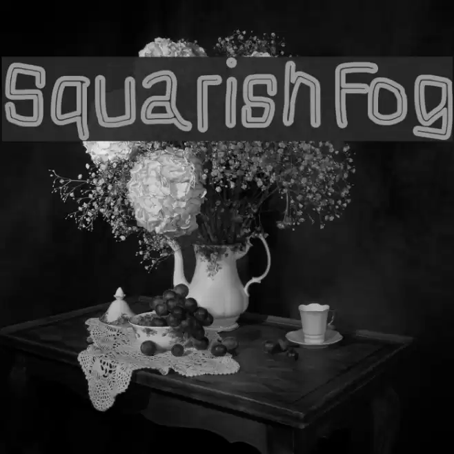 Squarish Fog Font examples