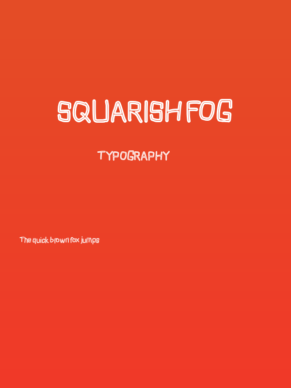 Squarish Fog Poster