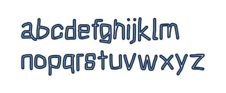 Squarish Fog Lowercase