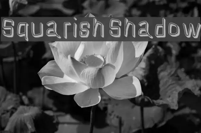 Squarish Shadow Font examples