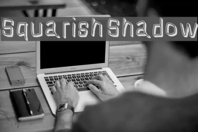 Squarish Shadow Font examples