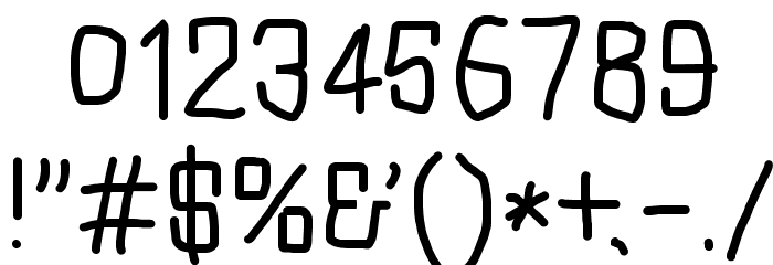 Squarish Font OTHER CHARS
