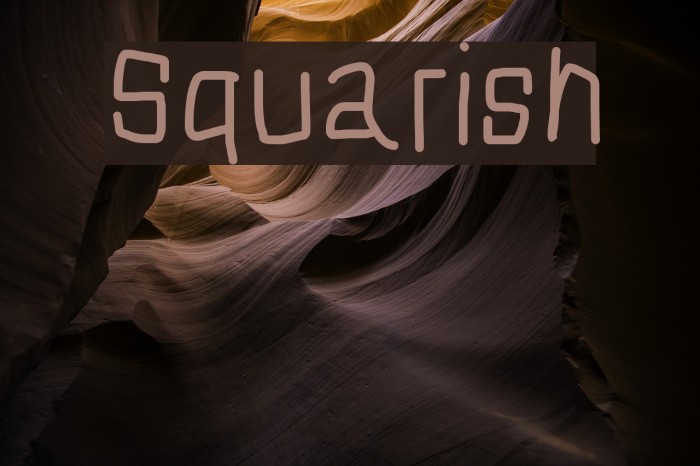 Squarish Font examples