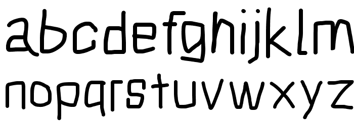 Squarish Font LOWERCASE