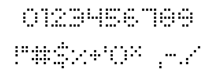 Squarodynamic 01 フォント その他の文字