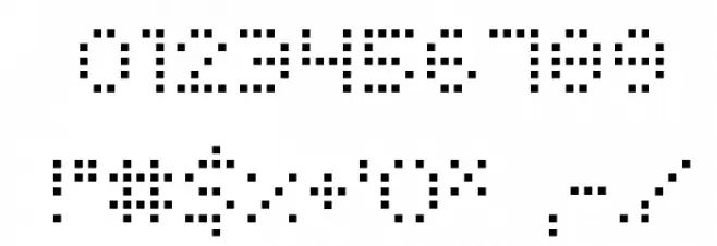 Squarodynamic 01 フォント その他の文字