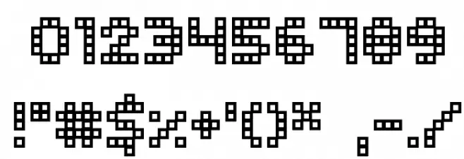 Squarodynamic 02 Font OTHER CHARS