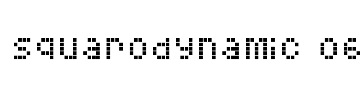 Squarodynamic 06  免费字体下载