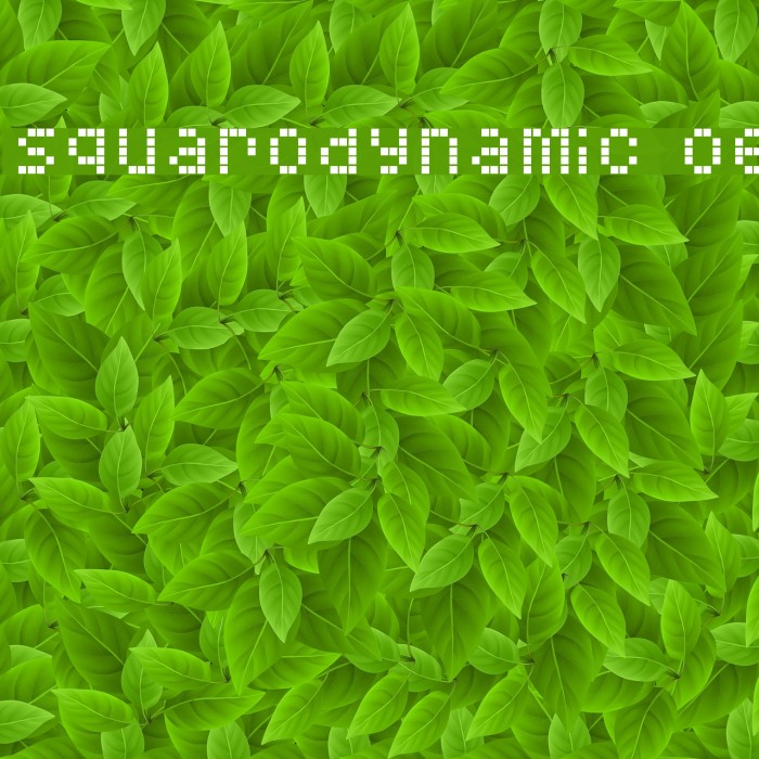 Squarodynamic 06 Font examples