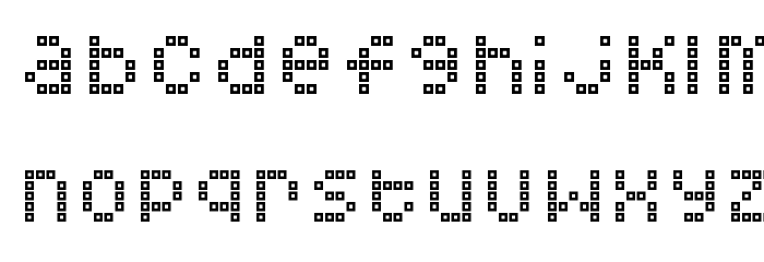 Squarodynamic 07 Font LOWERCASE