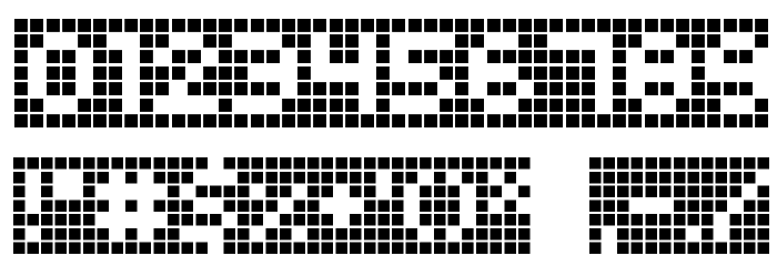 Squarodynamic 10 Font OTHER CHARS