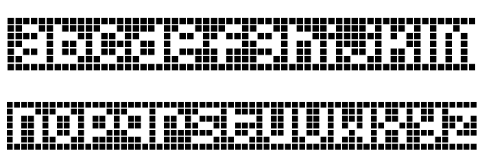 Squarodynamic 10 Font LOWERCASE