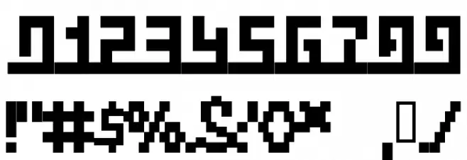 Squaropen Bold Шрифта ДРУГИЕ символов