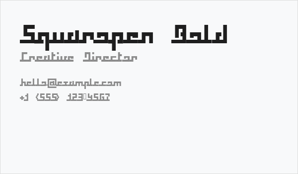 Squaropen Bold Business Card