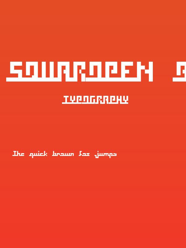 Squaropen Bold Poster