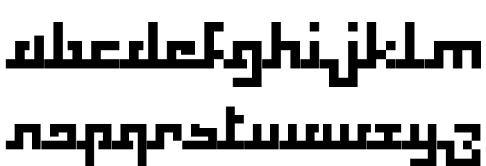 Squaropen Bold Font LOWERCASE