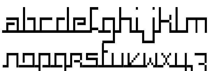 Squaropen Condensed Font LOWERCASE