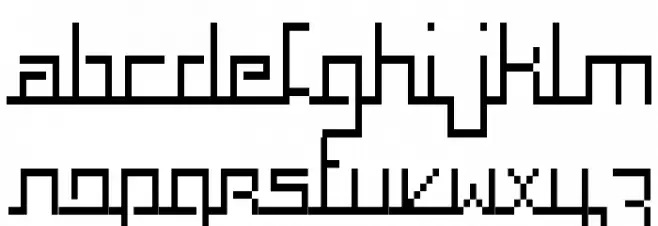 Squaropen Condensed Шрифта строчной