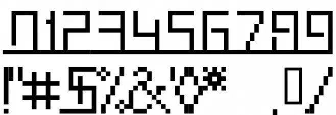 Squaropen Font OTHER CHARS
