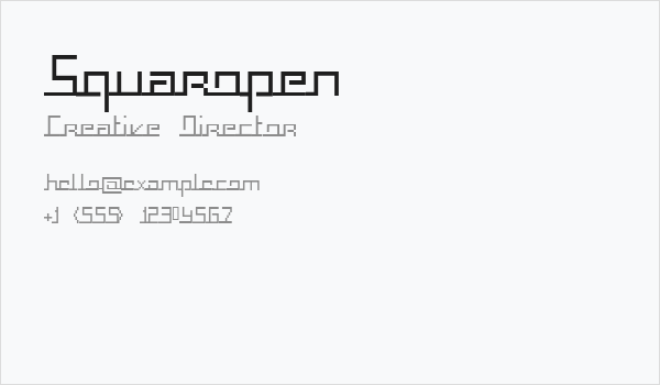 Squaropen Business Card