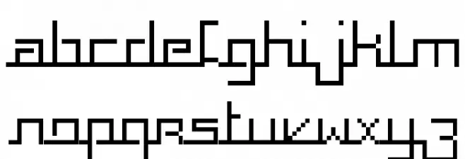 Squaropen Font LOWERCASE