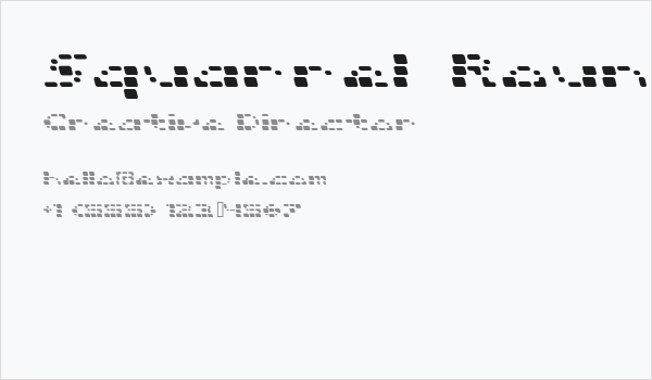 Squarrel  Rounded Business Card