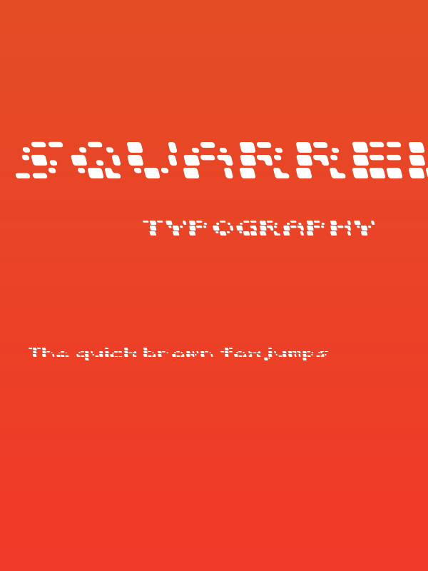Squarrel  Rounded Poster