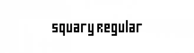 Squary Regular  Frei Schriftart Herunterladen