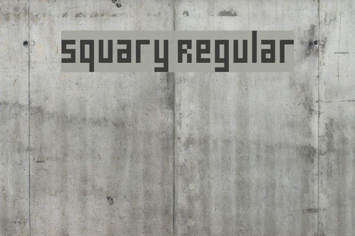 Squary Regular Example 1