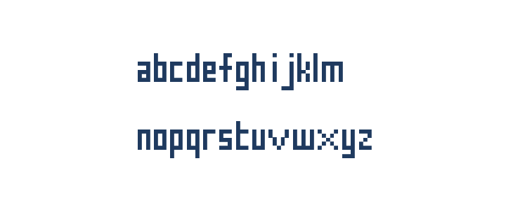 Squary Regular Lowercase