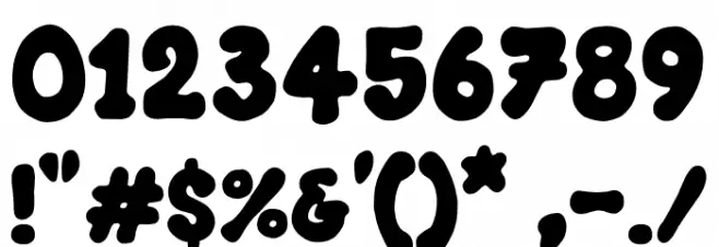 Squashy Flow Font OTHER CHARS