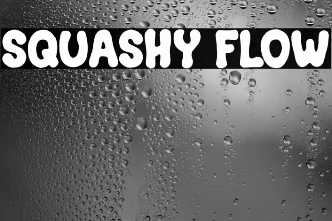 Squashy Flow Font examples