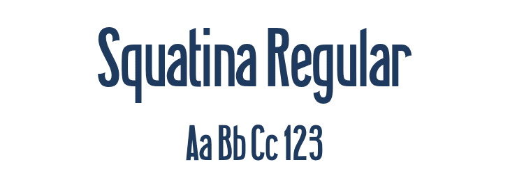 Squatina Regular Font Preview
