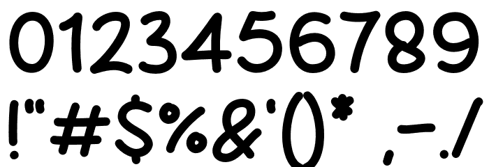 Squeal Oval Font OTHER CHARS
