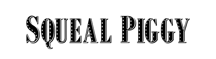 Squeal Piggy  Free Fonts Download