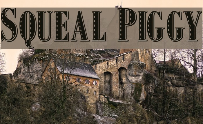 Squeal Piggy Font examples